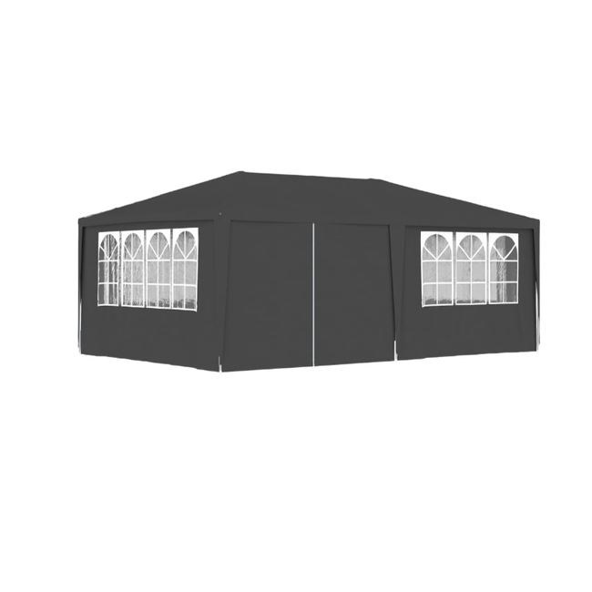 Професионална парти палатка със страници 4х6 м антрацит 90 г/м² ZO_48537-A 1