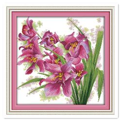 Festés hímzéshez - orchidea