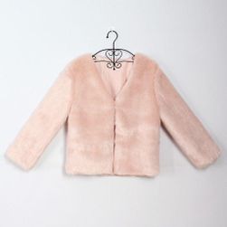Ženska krznena jakna - 4 boje ružičasta - veličina br. 7, veličine XS - XXL: ZO_235308-3XL