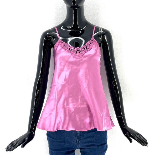 Дамска сатенена пижама - розова, размери XS - XXL: ZO_7fa94e68-22c3-11ed-a050-0cc47a6c9370 1