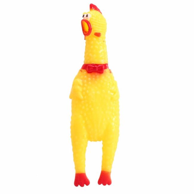 Zabawka gwiżdżąca dla psów w kształcie kurczaka 1