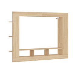 TV skříňka dub sonoma 152 x 22 x 113 cm kompozitní dřevo ZO_833724-A