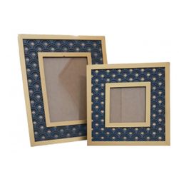Set dizajnerskih zlatno - plavih okvira za fotografije, 2 komada ZO_156637
