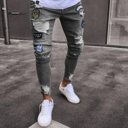 Pánske roztrhané džínsy, veľkosti XS - XXL: ZO_225870-L