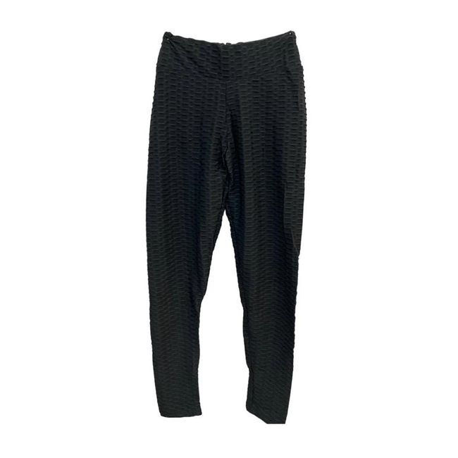 Dámské sportovní legíny se vzorem - černé, Velikosti XS - XXL: ZO_167832-S 1