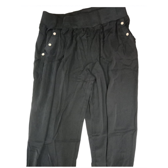Pantaloni de timp liber supradimensionați Miss Molly, negru, mărimi XS - XXL: ZO_257527-2XL 1