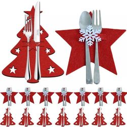 Karácsonyi dekoráció az evőeszközökön Davian