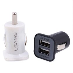 Adaptor dublu cu USB pentru bricheta masinii