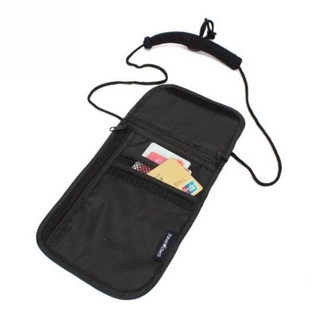 Podróżny portfel na szyję - 2 kolory 1
