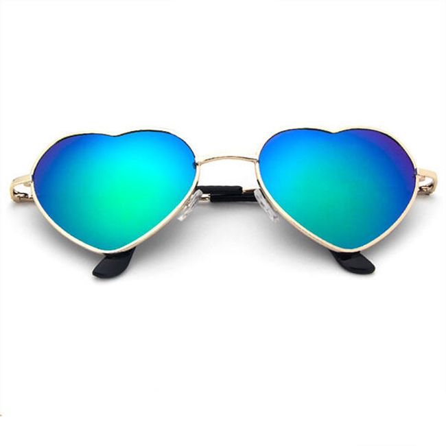 Okulary przeciwsłoneczne w kształcie serca - 6 kolorów 1