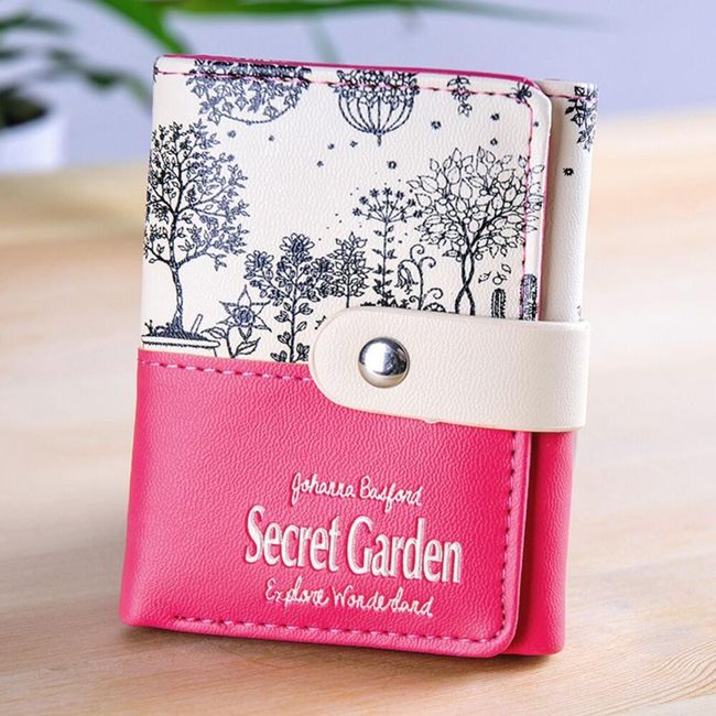 Dámská peněženka s motivy tajné zahrady 1