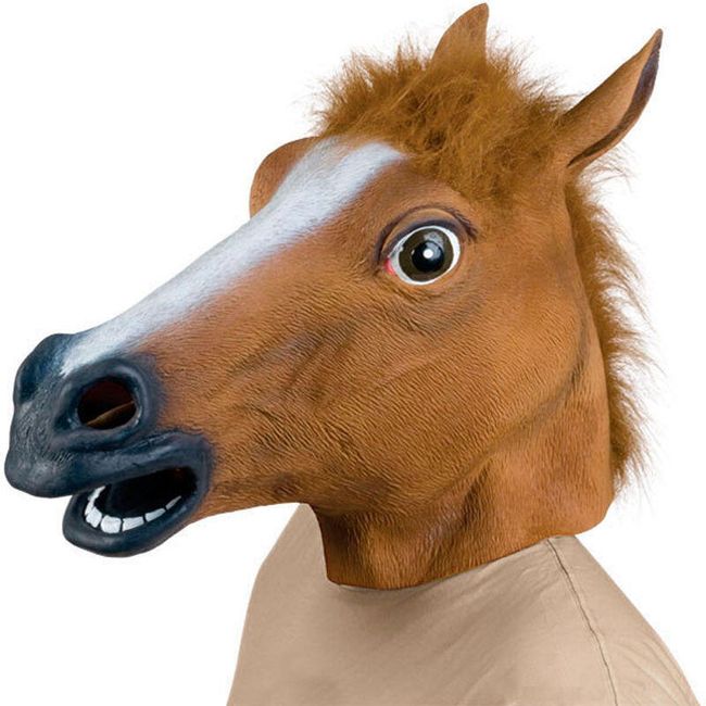 Latexová maska koně 1