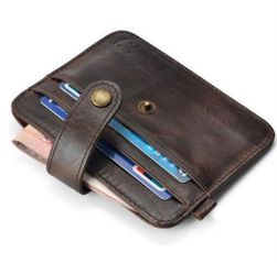 Męski portfel z mini klamrą - 3 kolory