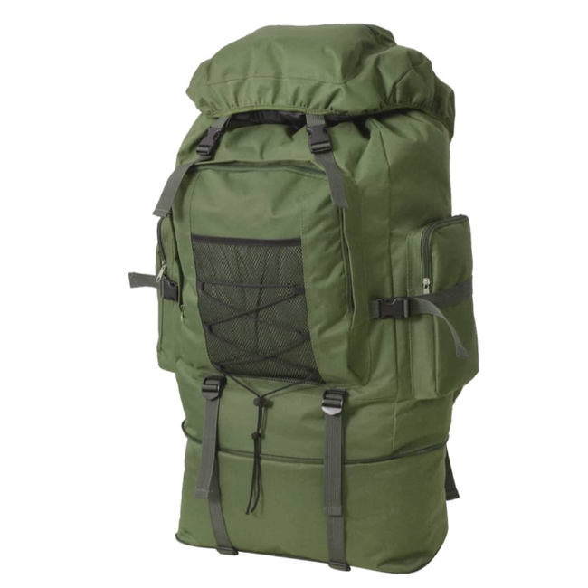 XXL katonai stílusú hátizsák 100 l zöld ZO_93557-A 1