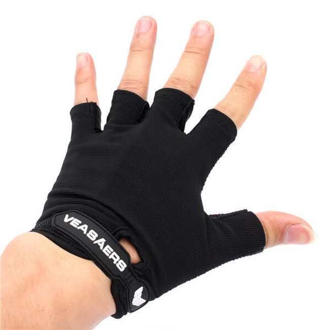 Černé cyklistické rukavice - 4 varianty 1