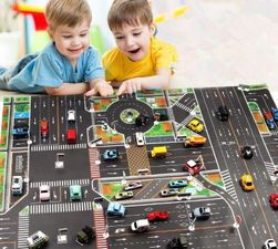 Детска постелка за игра Traffic