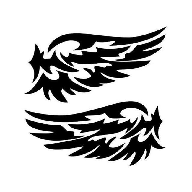 Samolepky na zrcátka - křídla 1