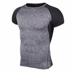 Pánské fitness triko s krátkým rukávem
