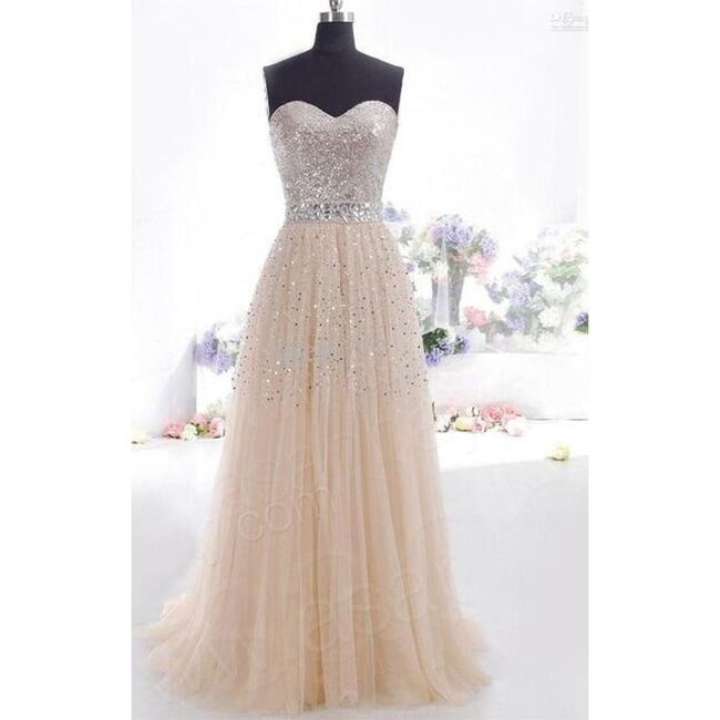 Дълга абитуриентска рокля без презрамки - 4 цвята 1 - размер 2 ZO_ST02636 1