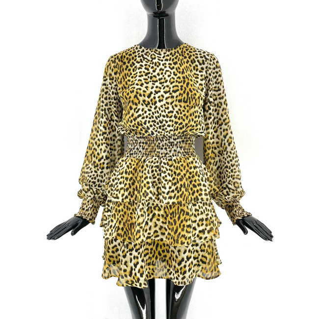 Дамска рокля с леопардов принт Gina Трико, Текстил размери CONFECTION: ZO_ff5a7730-22bf-11ed-8ca7-0cc47a6c9370 1
