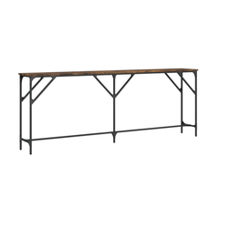 Konzolový stôl z dymového duba 200x29x75 cm z kompozitného dreva ZO_837779