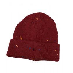 Zimska kapa rdeča z vzorcem pik ZO_9968-M7036