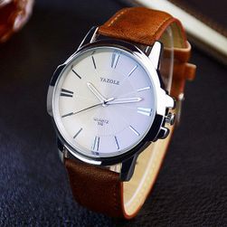 Stylové hodinky s páskem z umělé kůže - 4 barvy