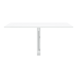Stenska zložljiva miza sijajna bela 100x60x56cm iz kompozitnega lesa ZO_342649-A
