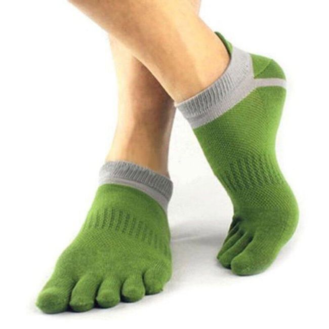 Мъжки пръстови чорапи - 6 цвята 1