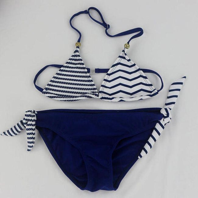Dívčí stylové plavky - více barev Námořnická - velikost č. 16, Velikosti DĚTSKÉ: ZO_229425-176 1