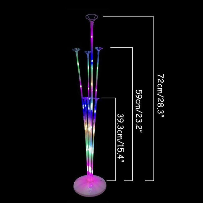 1 zestaw balonów led ze stojakiem, podświetlane SS_4000765640364-LED balloon stand 1