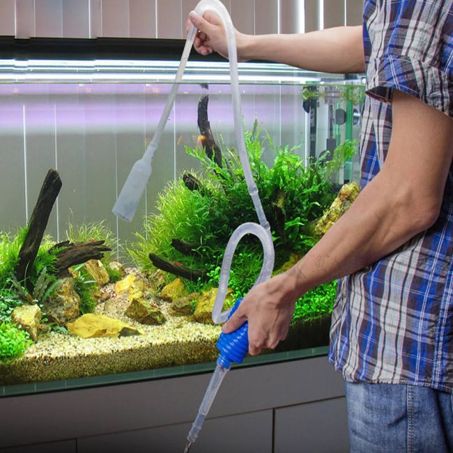 Ръчна помпа за почистване на аквариуми 1