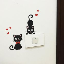 Sticker pentru intrerupator - pisica