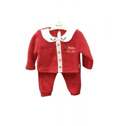 Детски топъл коледен комплект - червен, размери ДЕТСКИ: ZO_264264-102