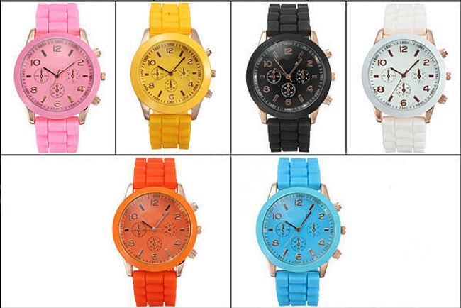 Silikonové hodinky v 6 módní barvách 1