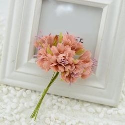 Umetno cvetje v obliki nageljna - 6 kosov