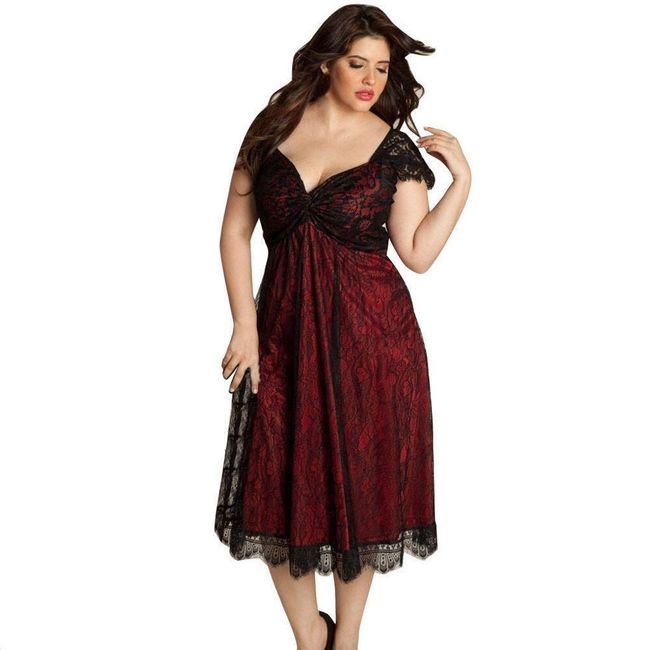 Rochie de seară cu dantelă, mărimi XS - XXL: ZO_e275a18c-b3c6-11ee-afaa-8e8950a68e28 1