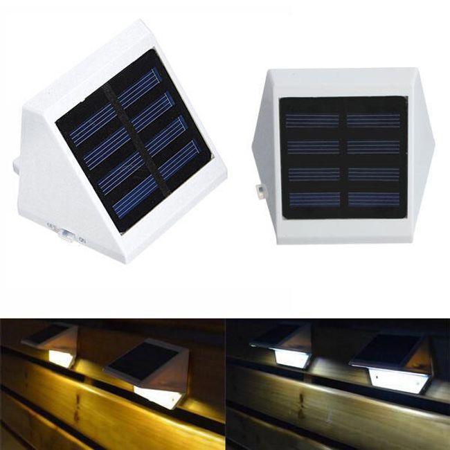4 LED solární lampa na zeď s čidlem pohybu 1