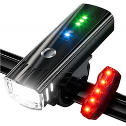 Súprava svetla na bicykel so svetelným tokom 3000 lúmenov, s nabíjaním cez USB ZO_260520