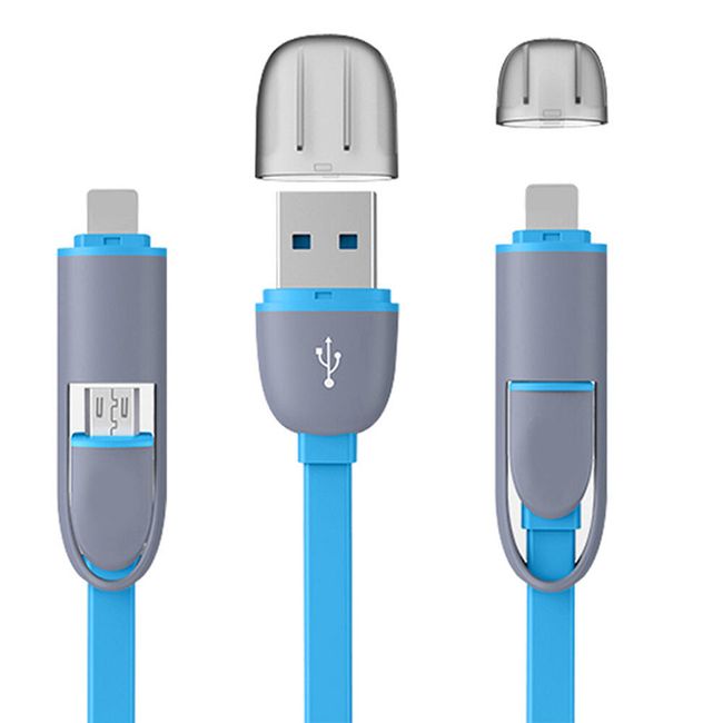USB-kábel 2 az 1-ben - több szín 1