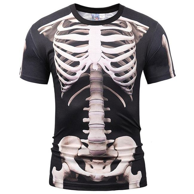 Muška majica sa printom kostura 1