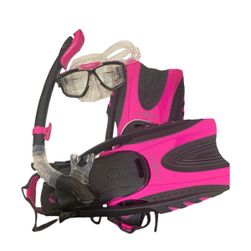 Set de snorkelling seria PRO - "PROFI TAUCHSET", roz, Dimensiuni textile CONFECTION: ZO_168588-35-40