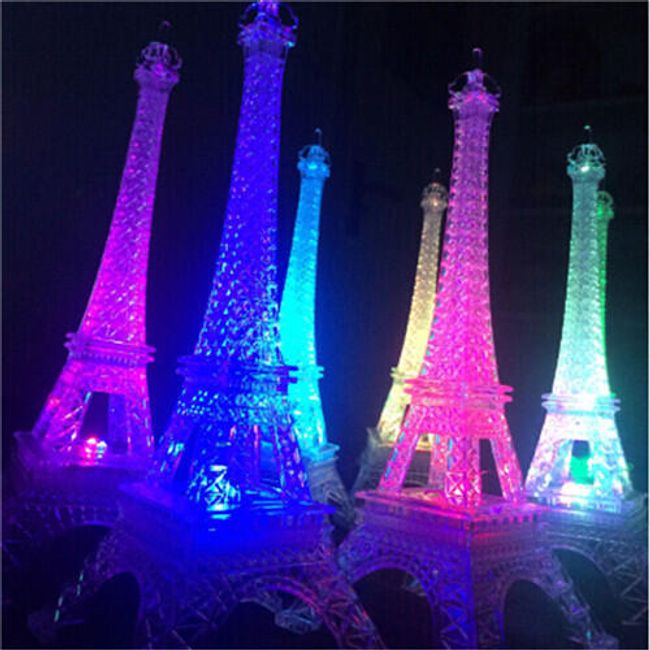 LED-es lámpa az Eiffel-torony alakjában - 25 cm 1