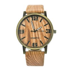 Zegarek z motywem drewna
