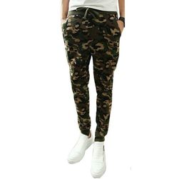 Pantaloni de trening pentru bărbați cu model de camuflaj