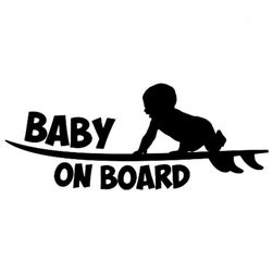 Nálepka dítě na surfu