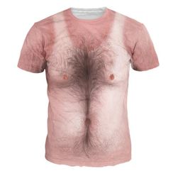 Tricou bărbătesc original cu piept păros