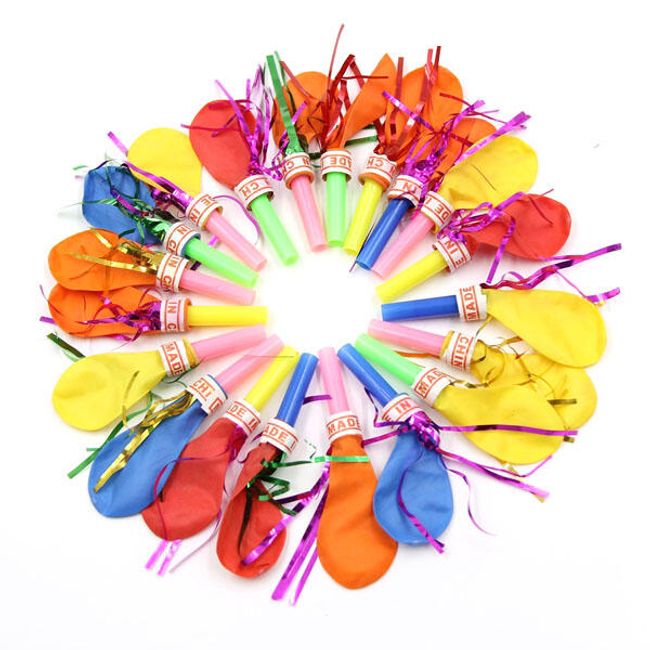 Set de baloane colorate cu fluier 1