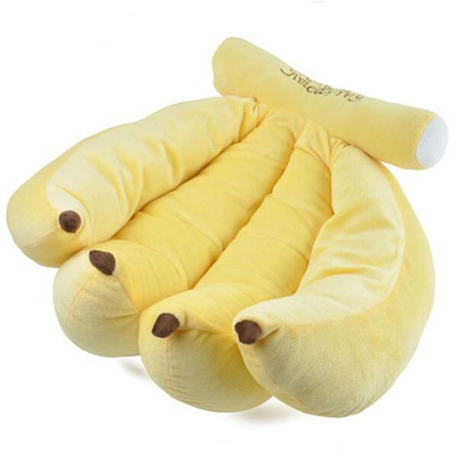 Mini plyšový polštář - trs banánů 1