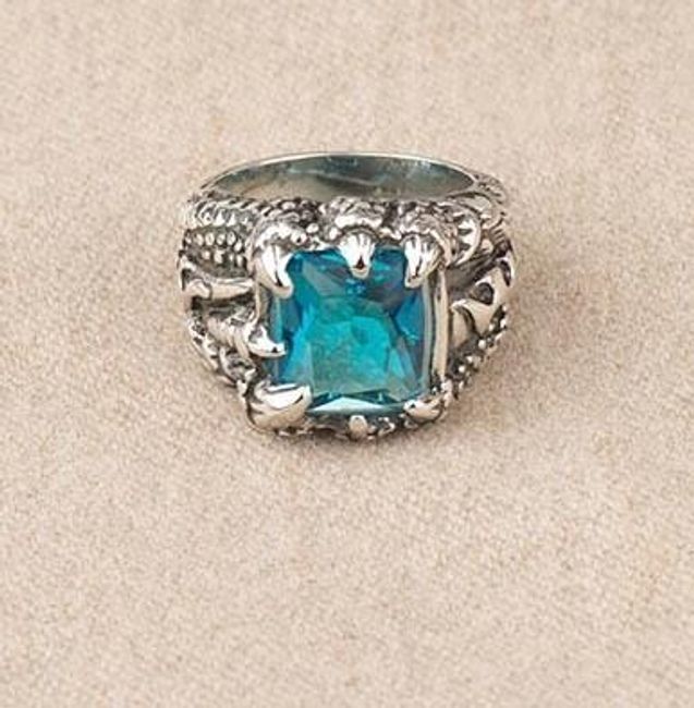 Masivní vintage prsten s velkým kamenem - 2 barvy 1